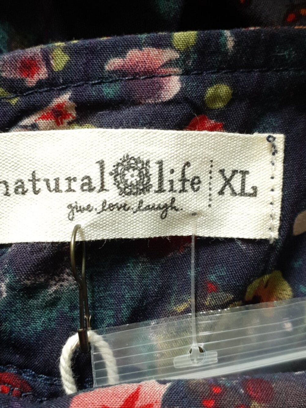 NWT Natural Life Halle Halter Dress in Blue Watercolor Floral Size XL - Picture 3 of 16
